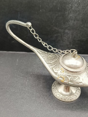 Лампа винтажная "Лампа Алладина" с фитилем, олово, 21.5 х 11.5 см, Германия, 1970-80гг.