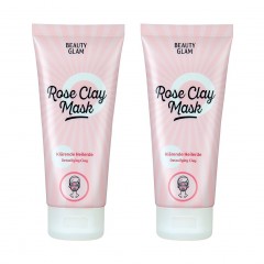 Beauty Glam Rose Clay Mask 2er Set Маска из розовой глины, набор из 2 шт.