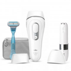 Braun IPL System quot;Silk-expert Pro PL3129 + Mini-Gesichtsrasiererquot; in Weiss &amp; Silber  Система IPL &amp;quot;Silk-expert Pro PL3129 + Mini Face Shaver&amp;quot; в белом и серебристом
