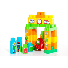 Molto Bausteine Set Bahnhof Строительные Блоки Набор Железнодорожный Вокзал