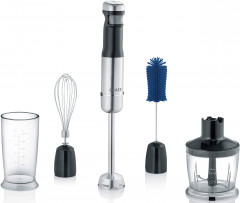 Graef Graef Akku-Stabmixer HB 802, kabellos, 200 W, inkl. 4-teiligem Zubehor und Aufbewahrungsbox  Беспроводной ручной блендер Graef HB 802, беспроводной, 200 Вт, включая аксессуары из 4 предметов и ящик для хранения.