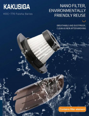 Kaku Kaku Akku-Handstaubsauger Handstaubsauger leicht, tragbar, kabellos, wiederaufladbar Беспроводной ручной пылесос Kaku Ручной пылесос легкий, портативный, беспроводной, перезаряжаемый