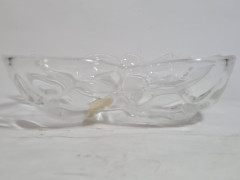 Салатница винтажная Walther Glas в виде цветка, хрусталь, 18.5 см, Германия, 1960-70гг.