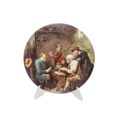 Seltmann Weiden Bavaria Декоративная тарелка "Игра в карты", 27см, Германия, 1960-70гг.