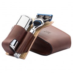 Muhle Silvertip Fibre mit Gillette Fusion Silvertip Fiber с Gillette Fusion