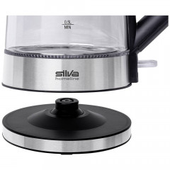 Silva Homeline Silva Homeline Wasserkocher Silva Homeline KL-G 2007 Wasserkocher schnurlos Silber, Schwarz, 1.70 l, 2200 W  Чайник Silva Homeline Silva Homeline KL-G 2007 Чайник беспроводной серебристый, черный, 1,70 л, 2200 Вт