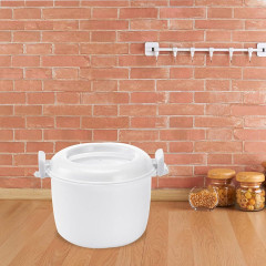 Yoyaxi Yoyaxi Reiskocher Kompakter Dampfkochtopf fur die Mikrowelle, einfach und praktisch, Multifunktionale Warmhalte-Lunchbox mit Dampfkorb, praktisch Рисоварка Yoyaxi Компактная микроволновая скороварка, простая и практичная, многофункциональный подог