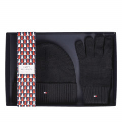 Tommy Hilfiger Mutze und Handschuhe Essential zweiteiliges Geschenkset Black Подарочный набор из двух предметов «Шляпа и перчатки Essential»