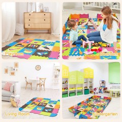 COSTWAY Puzzlematte EVA 125 TLG. Коврик-пазл EVA 125 шт.