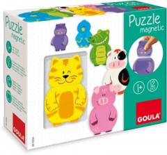 Goula GOULA Magnetisches Holzpuzzle Tiere Деревянные магнитные пазлы GOULA Животные