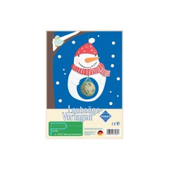 Pebaro Laubsagevorlage Futterring Schneemann Лепной шаблон для снеговика с кольцом для кормления