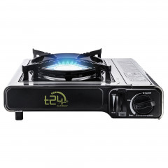 T24 T24 Gaskocher Premium Edelstahl Transportabler Campingkocher Gaskocher T24 Газовая плита Премиум-класса Портативная походная плита из нержавеющей стали Газовая плита