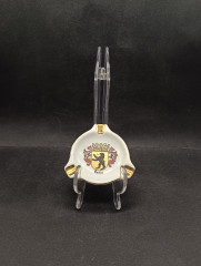 Пепельница винтажная KHM Bavaria "Герб Берлина", фарфор, с позолотой, 8 см, Германия, 1960-70гг.