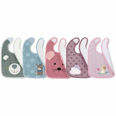 Sterntaler Jungen & Madchen Plastik-Klettlatzchen 5er Set Пластиковые нагрудники на липучках для мальчиков и девочек, набор из 5 шт.