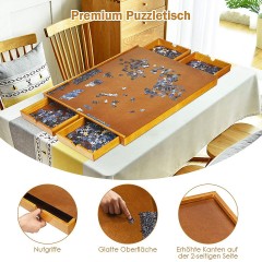 COSTWAY Puzzletisch mit 4 Schubladen Стол-пазл с 4 ящиками