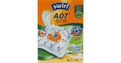 Swirl Swirl Staubsaugerbeutel A07 MicroPor Plus 4 Beutel, 1 Abluftfilter Вихревые мешки для пылесоса A07 MicroPor Plus 4 мешка, 1 вытяжной фильтр