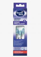 Dontodent Aufsteckbürsten universal Sonic Pro Clean, 3 St Универсальные насадки Sonic Pro Clean, 3 шт.