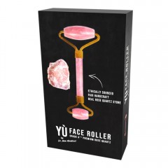 YU BEAUTY Doppel Face Roller Rosenquarz  Двухсторонний ролик розовый кварц