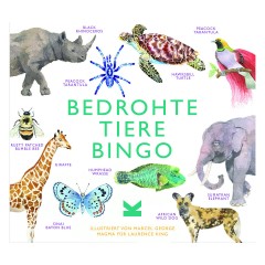 Laurence King Verlag Bedrohte Tiere Bingo Исчезающие животные Бинго