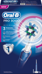 Oral-B Электрическая зубная щетка PRO 3000, 1 шт