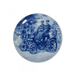 Тарелка декоративная винтажная Berlin Design / Opel Oldtimer "Opel.motiv 5", фарфор, 19.5 см, Западная Германия, 1983 год.