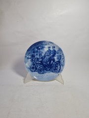 Тарелка декоративная винтажная Berlin Design / Opel Oldtimer "Opel.motiv 5", фарфор, 19.5 см, Западная Германия, 1983 год.