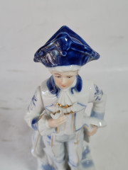 Статуэтка винтажная Ginori Im Stil "Солдат в треуголке", фарфор, 21 x 7 см, Германия, 1960-70гг.