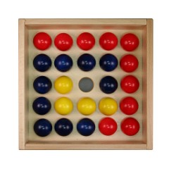 SINA®SPIELZEUG Holzspielzeug Kugelspiel Jumping Balls 24 Stuck Деревянная игрушка с мячом Jumping Balls 24 штуки