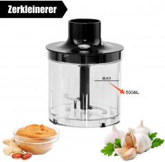 COSTWAY COSTWAY Stabmixer, 500ml Aufsatz, 700ml Becherglas, Schneebesen, 2 Tempos Ручной блендер COSTWAY, насадка 500 мл, стакан 700 мл, венчик, 2 скорости