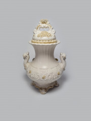 Capodimonte Italy Ваза "Розовая роза", 23см x 14см, Италия, 1960-70гг.