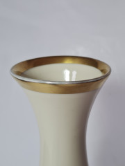 Creidlitz Bavaria Фарфоровая ваза с позолоченным ободком, 28,5 x 8 см, Германия, 1960-70гг.
