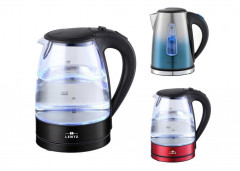 Faizee Mobel Faizee Mobel Wasserkocher 1,7 Liter Fassungsvermogen Teekocher LED Beleuchtung, 1.7 l, 2200 W, Kabellose Verwendung (Stromversorgung uber 360° drehbare Basisstation) Rot Чайник Faizee Mobel, чайник емкостью 1,7 л, светодиодное освещение, 1,7