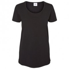 mama licious Umstands Shirt MLLEA Organic Nell 2er Pack schwarz