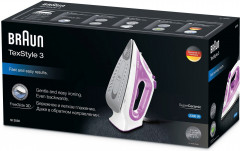 Braun Braun Dampfbugeleisen TexStyle 3 SI 3030 PU, 2300 W, Anti-Kalk-System  Паровой утюг Braun TexStyle 3 SI 3030 PU, 2300 Вт, система защиты от известкового налета