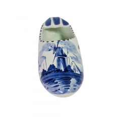 Фигурка винтажная "Башмачок", дельфтский фарфор Delft Blue Holland, 5,5 x 12,5 x 6 см, Голландия, 1960-70гг.
