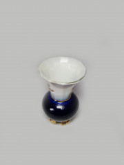 Thuringen Вазочка сине-белый фарфор с цветочным рисунком, 8 x 5,5 см, Германия, 1960-70гг.