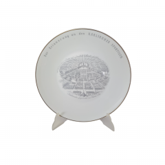 Rosenthal Декоративная фарфоровая тарелка "В память о спортивном клубе Карлсруэ", 27 x 3 см, Германия, 1960-70гг.