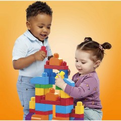 Mattel Mega Bloks Bausteine-Beutel bunt (60 Teile) Мешок для строительных блоков Mega Bloks цветной (60 шт.)