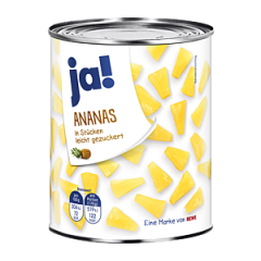 ja! Ананас кусочками в легком сиропе 340ml