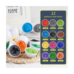 Vetaka Dinosaurier Eier Sortierspiel Montessori Spielzeug fur Kinder Монтессори-игры по сортировке яиц динозавров для детей