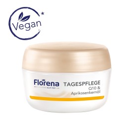 Florena Tagespflege Q10 & Aprikosenkernol Дневной уход Q10 и масло абрикосовых косточек