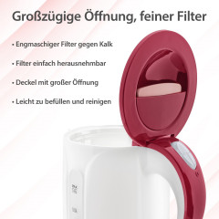 T24 T24 Reise-Wasserkocher Mini Wasserkocher Reisewasserkocher 0,8 Liter /1100 Watt Kettle ROT, 1100 W Дорожный чайник T24, мини-чайник, дорожный чайник, 0,8 л/1100 Вт, чайник RED, 1100 Вт