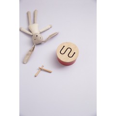 Kids Concept Holztrommel Trommel hellrot Soundspielzeug Деревянный барабанный барабан светло-красный звук игрушки