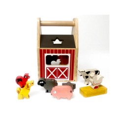 LK Trend  Style Steckspielzeug Bauernhoftiere in der Scheune Прикрепите игрушечных сельскохозяйственных животных в сарае