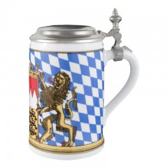 Seltmann Weiden Seltmann Weiden Compact Bayern Bierkrug mit Deckel 0,75 L Пивная кружка Seltmann Weiden Compact Bavaria с крышкой 0,75 л