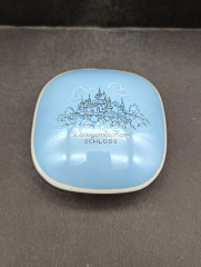 Шкатулка винтажная миниатюрная Kahla "Замок в Вернигероде", фарфор, 10 х 10 см, Германия, 1960-70гг.