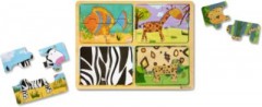 Melissa Doug Natural Play Holzpuzzle Деревянный пазл Natural Play с изображением животных