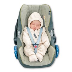 Hoppediz Overall aus Fleece Babyeinteiler creme Комбинезон из флиса детский цельнокроеный кремовый