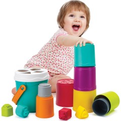 Infantino FORM-SORTIER-STACK N NEST EIMER ФОРМОВАЯ СОРТИРОВКА СТЕКЛА NEST BUCKET