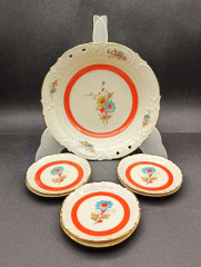 Набор сервировочных тарелок Thuringen на 6 персон, 6 шт., фарфор, Германия, 1970-80гг.